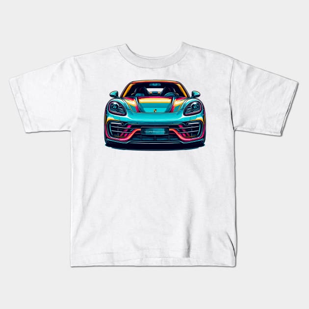 Porsche Panamera Kids T-Shirt by Vehicles-Art